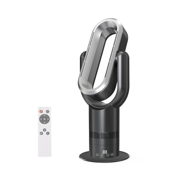 【送料無料】扇風機 羽なし 1年中使える 冷暖兼用 タワーファン 温風 冷風 羽根なし扇風機 180°上下調節 左右自動首振り 節電 サーキュレーター パワフル送風 リビング扇風機 10段階涼風/3段階暖風 熱中対策 空気循環 過熱保護 転倒OFF