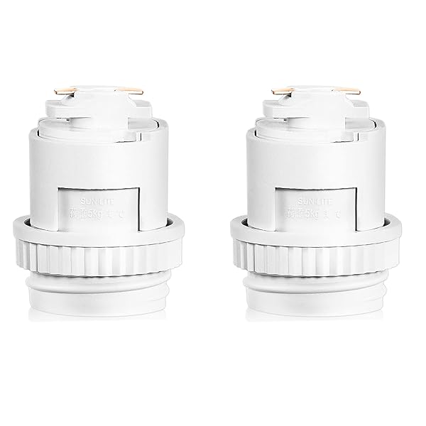 【送料無料】ライティングレールソケット ダクトレール専用 電球ソケット 白 E26口金 LED専用レール照明器具 天井照明 ロック機構により脱落を防止 適用 植物育成ライト LED電球 エジソン電球 2個入り