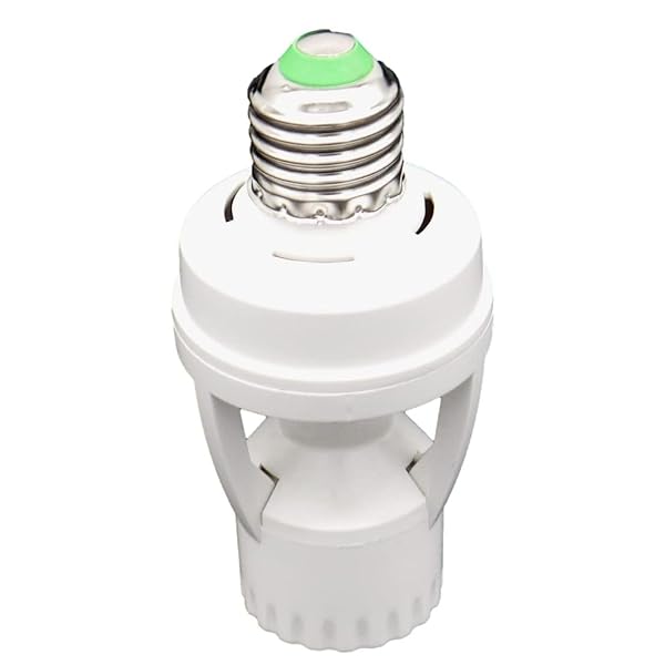 【送料無料】人感センサー 自動検出 赤外線センサー 自動点灯 交換用ソケット スイッチ モーションセンサー 明暗センサー 白熱灯 人感 センサー 消灯 廊下灯 室内用 玄関灯 センサー照明