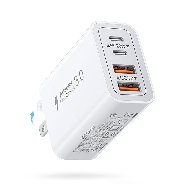 【送料無料】急速充電器 USB コンセント 折りたたみ式 iPhone Type-C 充電器 ACアダプター USB Aポート & USB Cポート PD 20W タイプc アダプタ USB 電源タップ iPhone iPad Android その他