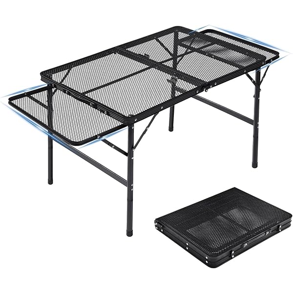 【送料無料】キャンプテーブル アウトドア テーブル 折りたたみ 延長可能 耐熱 焚き火テーブル ピクニック レジャー キャンプ用 折畳み コンパクト 収納 簡単組立YZZS (L)