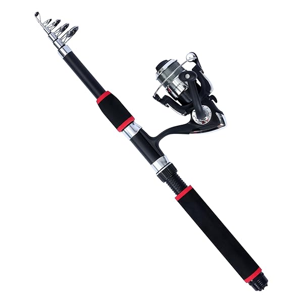 【送料無料】釣竿セット 振り出し竿 竿 + スピニングリールセット グラスファイバー製 軽量・コンパクト・携帯可能・小型投げ竿 入門級 初心者/子供/成人向け ...