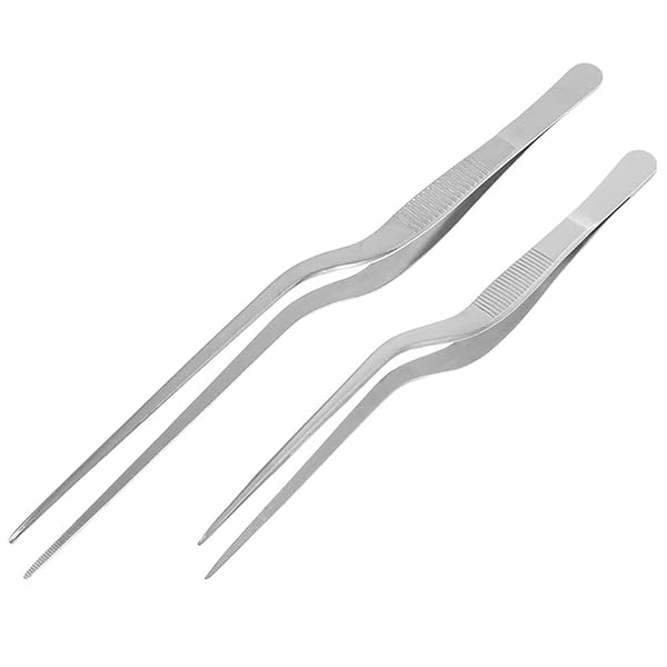 【送料無料】从 調理用 2本 キッチン トング 精密 先端 魚 骨 豚 毛 リムーバー バーベキュー用 グリル..