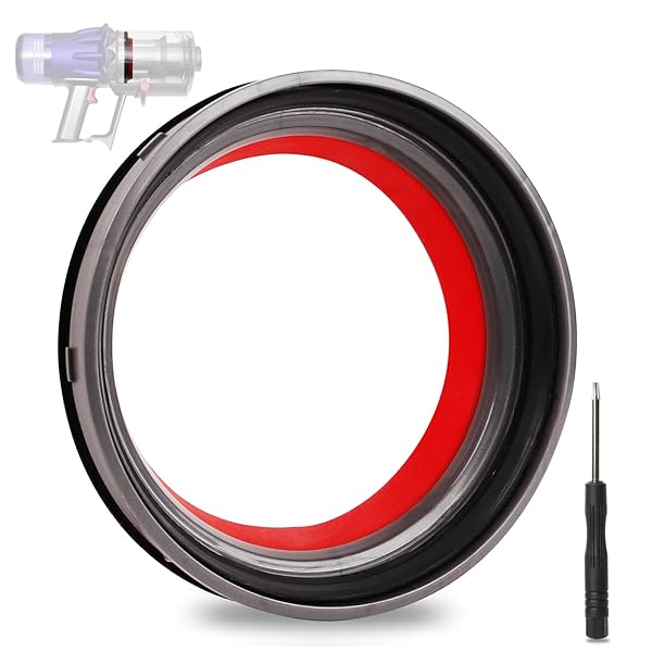 【送料無料】ダストビントップ固定シーリングリング,ダイソンV10 (SV12)掃除機との互換性,ダイソン掃除機交換部品,ドライバー付き