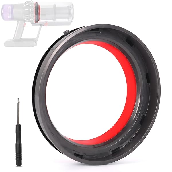 【送料無料】ダストビントップ固定シーリングリング,ダイソンV11,V15,SV14,SV15,SV22掃除機との互換性,ダイソン掃除機交換部品,ドライバー付き