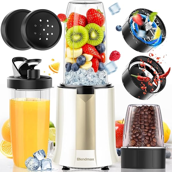 【送料無料】ミキサー ジューサー 1000Wハイパワー コーヒーミル 一台多役 氷も砕ける 800ml&300ml ボトル ミルミキサー ブレンダー 持ち運び スムージーミキサー 使用簡単 お手入れが簡単 栄養補充 離乳食/ナッツ/果物/野菜 誕生日