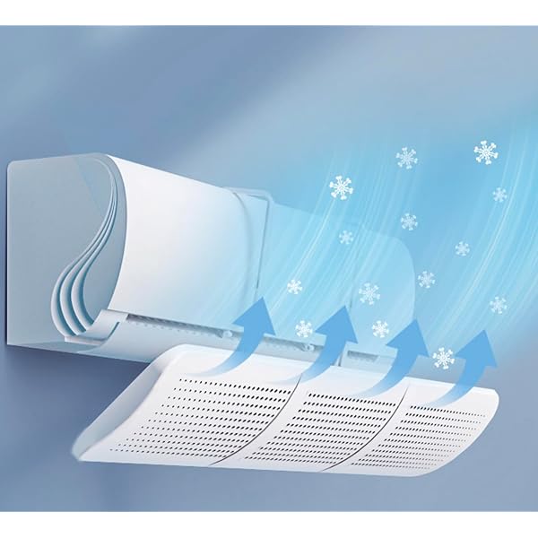 【送料無料】エアコン風よけカバー エアコン 風除け エアコン風よけ 直撃風防止 壁掛け式 伸縮自在 角度調整可能 節電 省エネ 結露防止 穴あけ不要 取り付け簡単 空気循環 冷房暖房通用 風向き調整板 エアコン 風除け