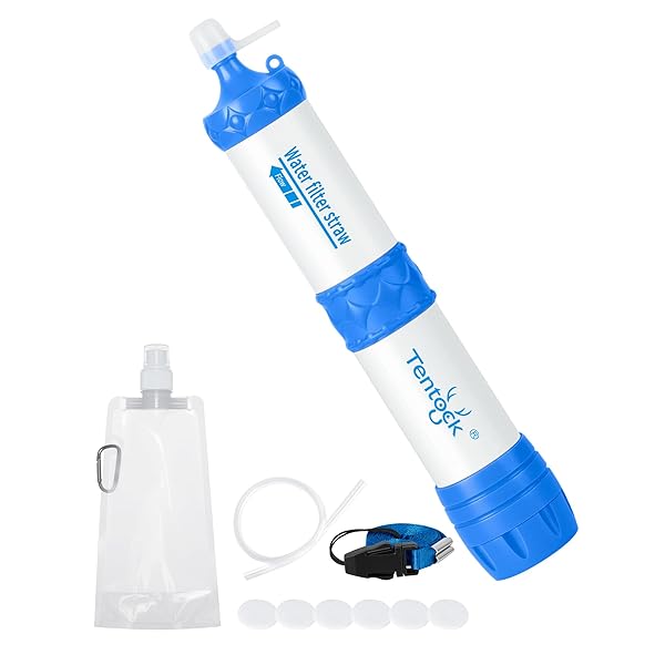 【送料無料】携帯浄水器 ポンプ式/直飲み 浄水器 防災グッズ アウトドア防災 濾過器 キャンプ登山  ...