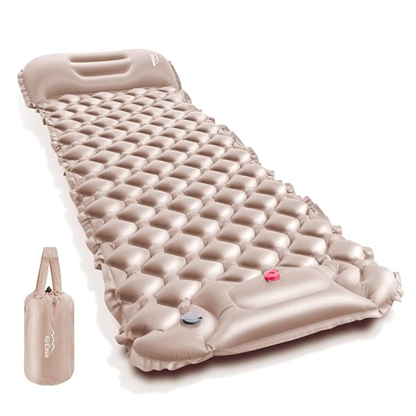 【送料無料】エアーマット キャンプ 足踏み式 【2025新開発＆25秒膨らむ】 車中泊マット 枕が付き アウ..