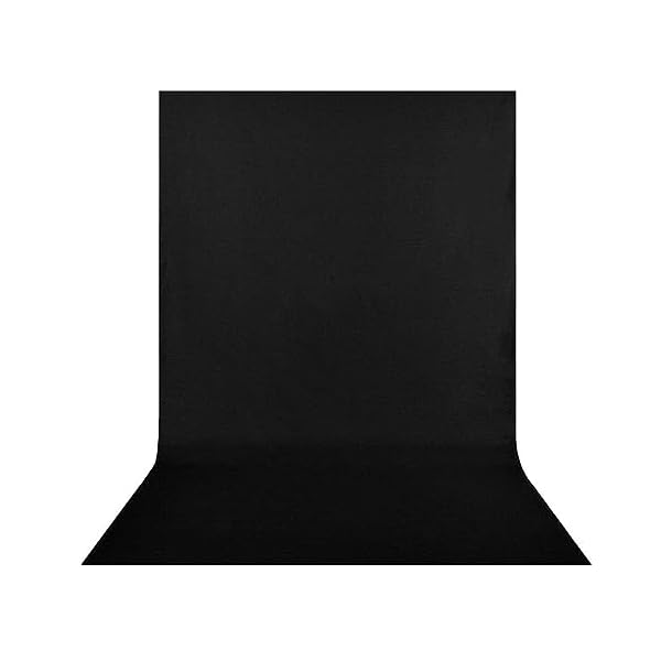 【送料無料】背景布 黒 布 付き 1.8m x 2.8m 撮影 暗幕 ブラック 無地 生地 背景シート 背景スタンド ..