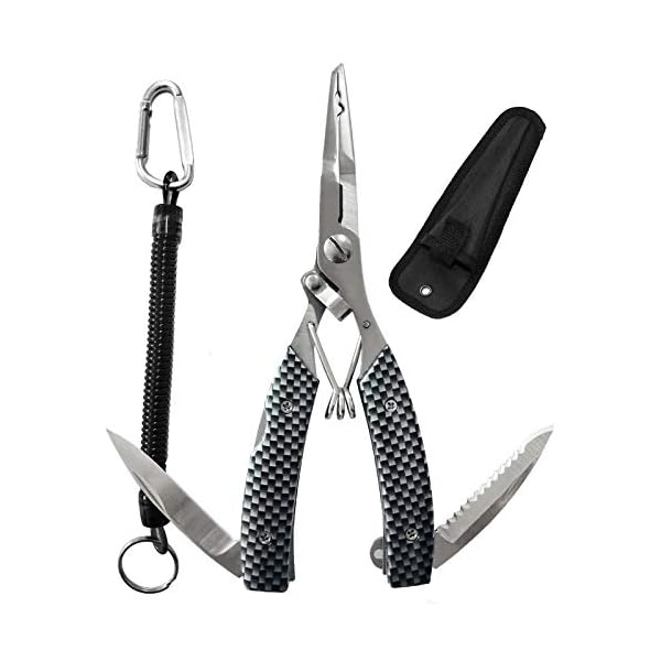 【送料無料】フィッシングプライヤー 釣り用ペンチ 釣りプライヤー 超軽量 多機能 針はずし フックはず..