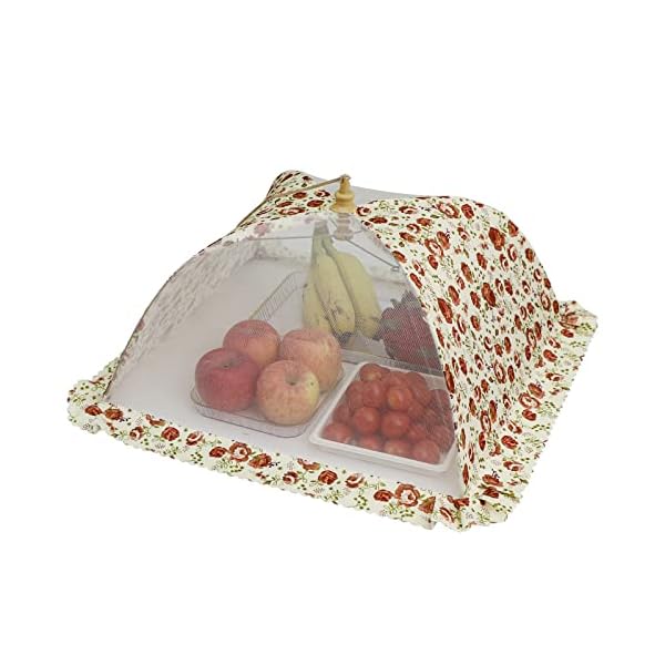 【送料無料】フードカバー 洗える 食卓カバー 折り畳み式 キッチンパラソル 正方形 ほこりよけ ハエよ..