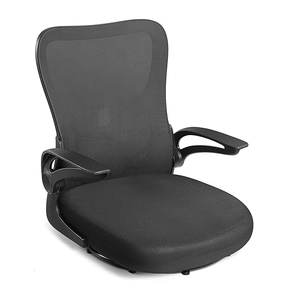 【送料無料】座椅子 回転座椅子 360度回転 疲れない デスクチェア 疲れない 通気性 椅子 メッシュ 和室オフィスチェア 人間工学 腰痛対策 10分簡単組み立て 通気性 ブラック