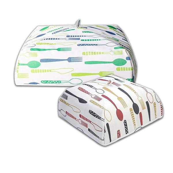 【送料無料】フードカバー 食卓カバー 2本入り 大きいの1つと小さいの1つ 折りたたみ式食卓カバー アル..