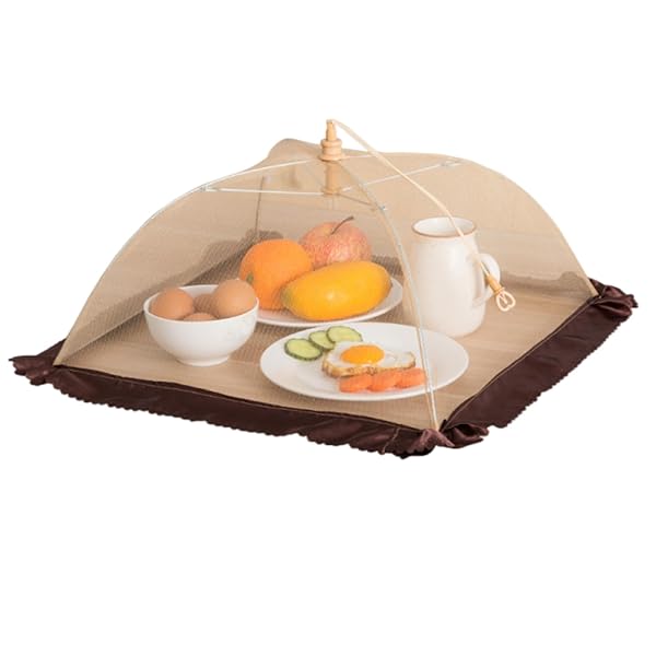 【送料無料】食卓カバー フードカバー 42x42cm 折り畳み式 洗える虫よけホコリよけ キッチンパラソル ..