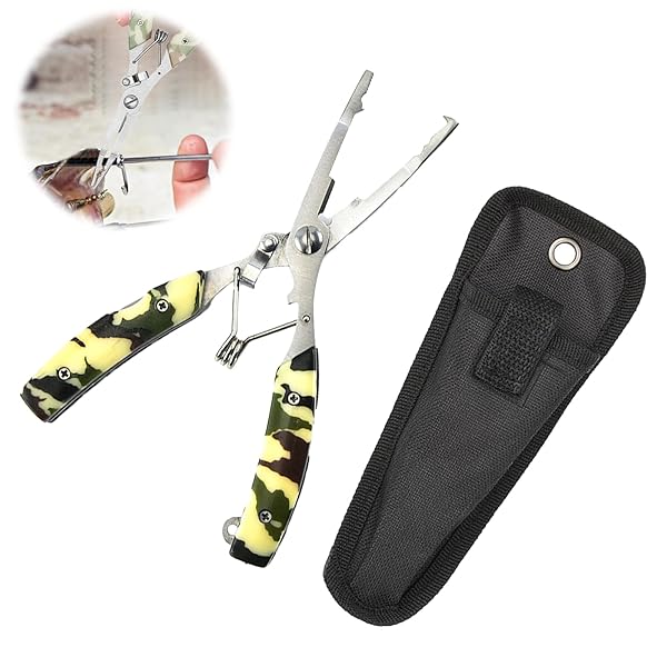 【送料無料】フィッシングプライヤー 釣りプライヤー 釣り用ペンチ 多機能 釣りペンチ シース付き、釣具部品、多機能工具、フック取り、制御魚、魚切り、ワイヤ切断、鉛圧着、糸挟みなど