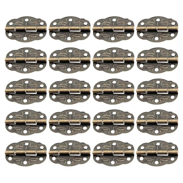 【送料無料】30mmx20mm 平蝶番 丁番 木箱用のヒンジ ウェアヒンジ アンティーク調 ドア用金 ...