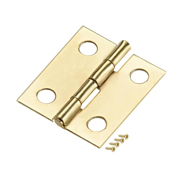 【送料無料】レトロヒンジ 蝶番 ドアヒンジ 18mm 10個 アイロン 折りミニヒンジ ねじ付き ドア窓DIY項目用