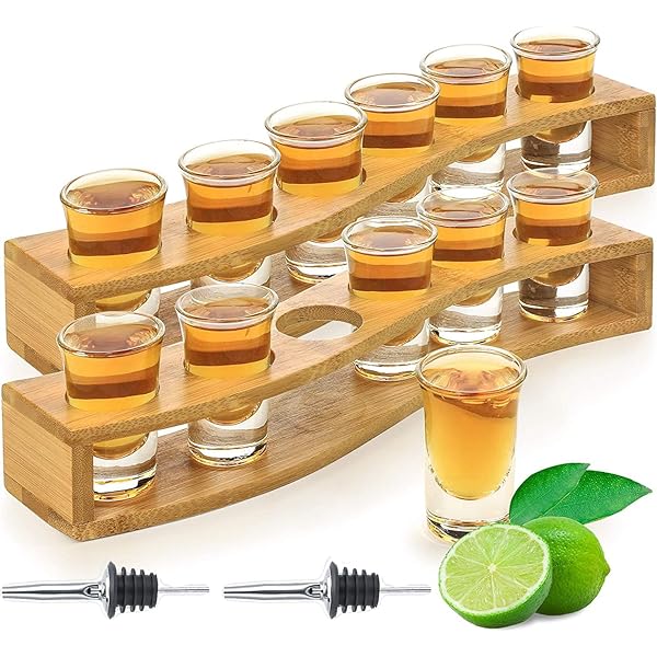 【送料無料】ショットグラスセット 35 ml /35 cc 且2個つトレイ, 酒器セット,ミニショットガラス,ヘビーベース、ウイスキーグラスセット、ロックグラス...