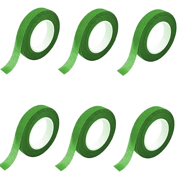 【送料無料】フローラテープ 浅い緑 6巻入 造花テープ フラワーテープ フラワーアレンジメントキット ..