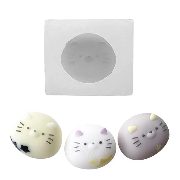 【送料無料】スクイーズ シリコーンモールド uvレジン型 スクイーズ モールド 動物 ? クマ パン ...
