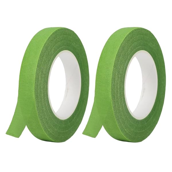 【送料無料】フローラテープ 2巻セット 造花テープ フラワーアレンジメントキット フラワーテープ フローラルテープ ブーケラップ用 花屋 花束 花の茎のラッピング用 手芸 DIY 花材 (ライトグリーン)