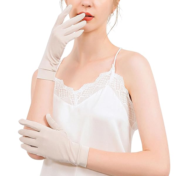 【送料無料】シルク 手袋 uvカット おやすみ手袋 紫外線対策 天然シルク100% レディース グローブ【ハ..