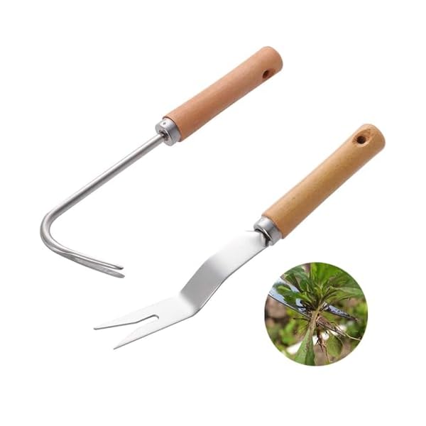 【送料無料】雑草取り道具 根こそぎ除去 防錆ステンレス製 らくらく作業 庭・芝生対応 2個セット