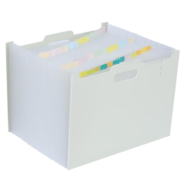 【送料無料】Tumosando ドキュメントスタンド ヨコ A4タテ 加厚発泡PP 36ポケット ジャバラファイル 持ち運び 区分けラベル付き アコーディオンファイル 大容量 書類ケース 伸縮ファイル 自立式 書類収納