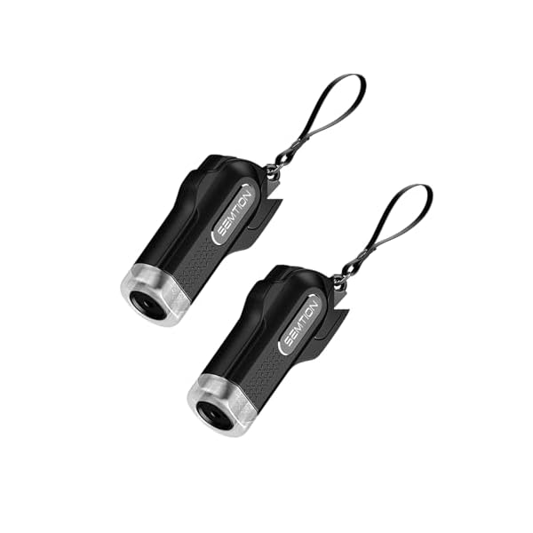 【送料無料】?用緊急脱出ハンマー 安全ハンマー キーホルダーを含む 2個セット (黒-2つ)