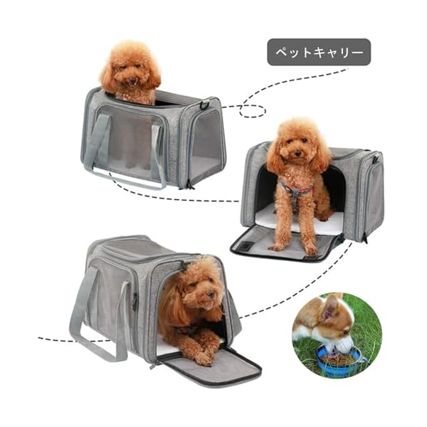 【送料無料】ペットキャリー 折りたたみ 猫 キャリー バッグ 小型犬 中・大型猫用...