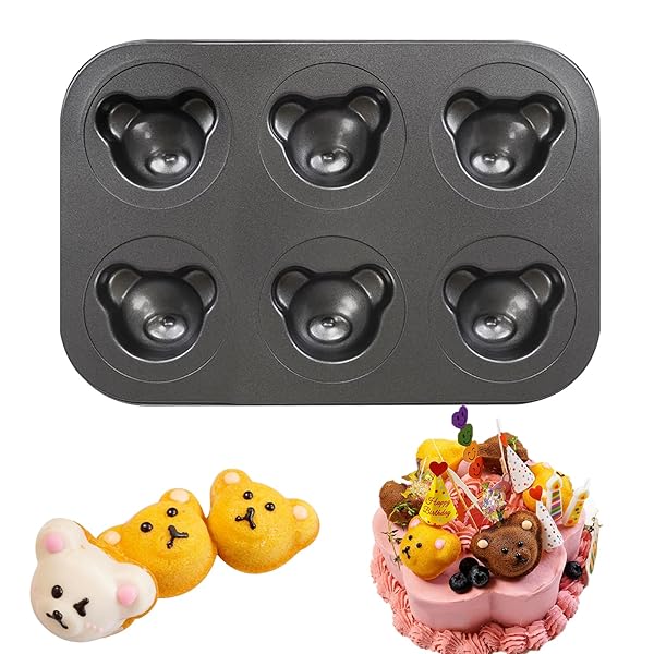 【送料無料】マドレーヌ型 ドーナツ型 マフィン型 ベーキング用 くま型 ケーキベーキングトレイ 食器洗..