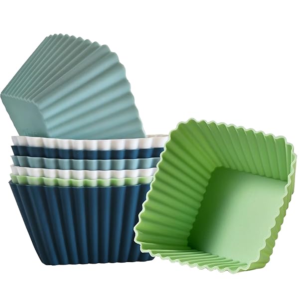 【送料無料】ケーキカップ・焼きカップ・マフィンカップ シリコン 8点セット シリコン調理 焼き型 ケー..