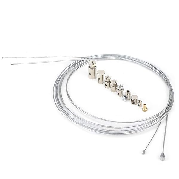 【送料無料】ブレーキワイヤー修理キット クラッチケーブル修理キット 2m ニップル付き ユニバーサルパ..