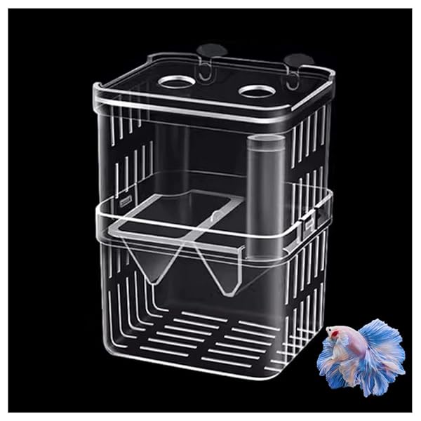 【送料無料】13x10x8cm 隔離ケース 産卵ケース 透明 繁殖隔離ボックス 2段式 エビメダカ孵化産卵箱 多機能 グッピー 稚魚 隔離 飼育保護 水族館アクセサリ 多機能 魚 繁殖隔離ボックス 水槽 孵化 産卵箱 水族館アクセサリー 金魚 水族館