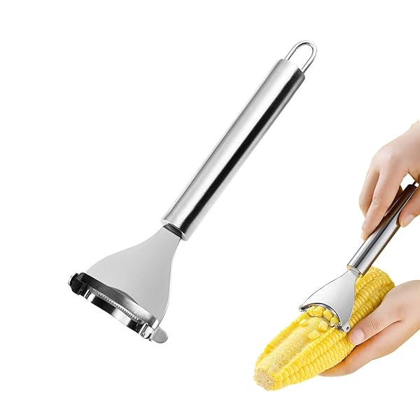 【送料無料】コーンピーラー ステンレス鋼のトウモロコシかんな とうもろこしカッター コーン粒取り器 ..