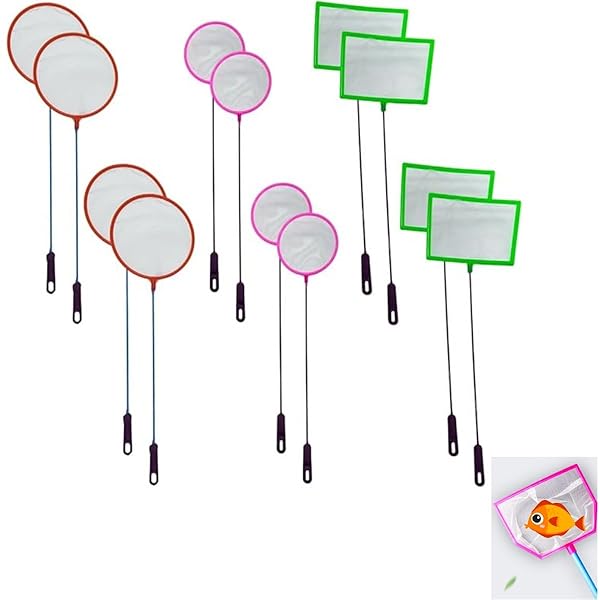 【送料無料】｜フィッシュネット・ 粗目＆細目 2種×枠3タイプ 観賞魚採集・稚魚すくい用 アクアリウム..