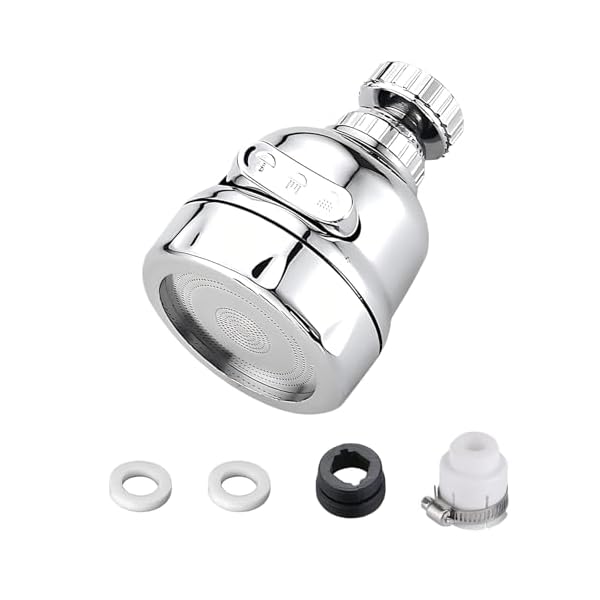 【送料無料】蛇口シャワー ステンレ キッチンシャワー ステンレス鋼 首振り式 360度回転 3つモード 節水 水漏れ防止 取付簡単 台所 洗面所 浴室 トイレにも適用 蛇口交換アダプター付