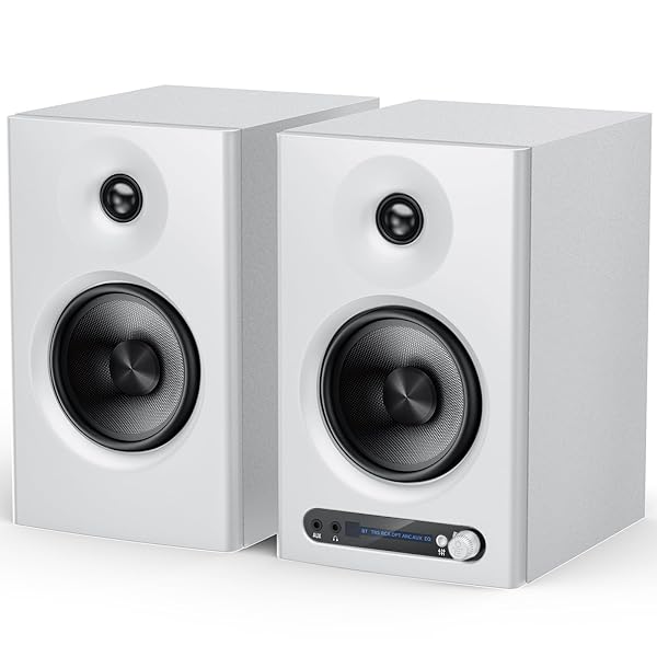 【送料無料】モニタースピーカー Bluetooth 5.4 3つのモード（モニター、音楽、シアター）切替可能 4インチミッドベーススピーカー 45Hz-20kHz広い周波数帯域 60W スピーカー bluetooth 光ファイバー/TRS/HDMI/