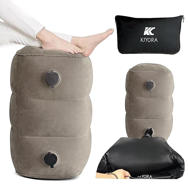 【送料無料】フットレスト 飛行機 子供 空気 足置き エアーフットレスト 足枕 快適グッズ 車 足元 ...