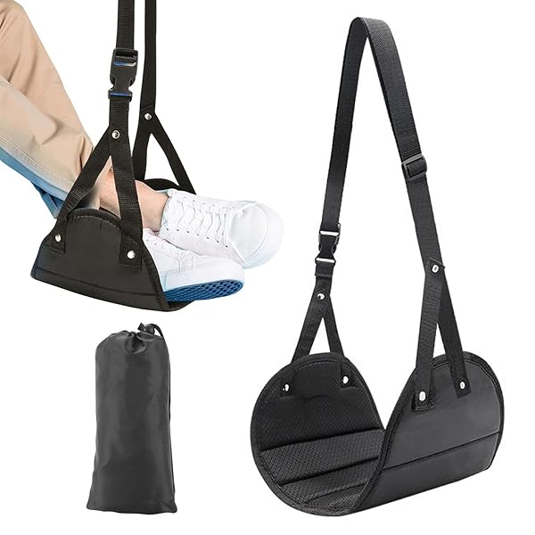 【送料無料】フットレスト 足置き 旅行用 オフィス用 折りたたみ式 フットサポート 収納パック付き  ...