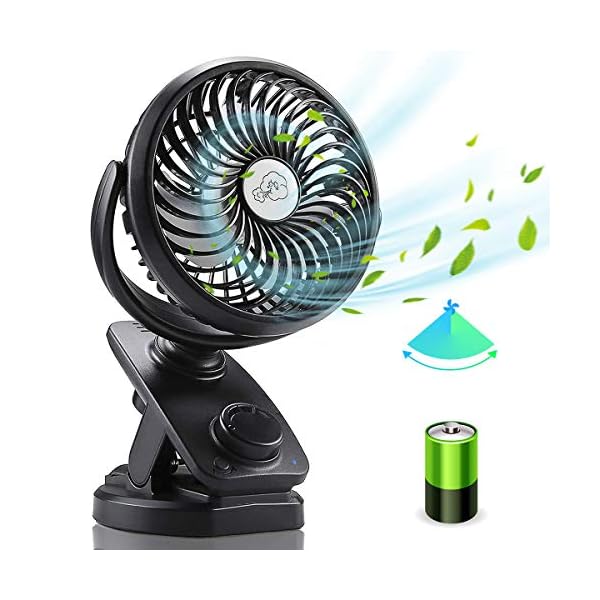 【送料無料】【自動首振り＆最大60時間連続使用】 扇風機 小型 充電式 卓上風量無段階調節 5