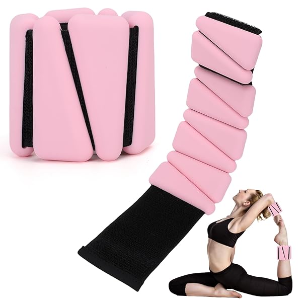 【送料無料】アンクルウェイト、リストウェイト2個重量約1kg 、防水調整可能おもり 筋トレ、 シリコ 足..