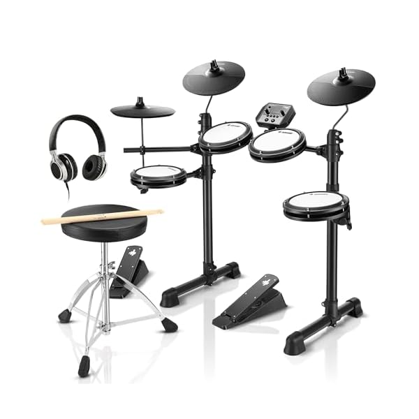 【送料無料】電子ドラム セット メッシュ 自宅練習 折りたたみ式 小型 ドラムスローン ステ