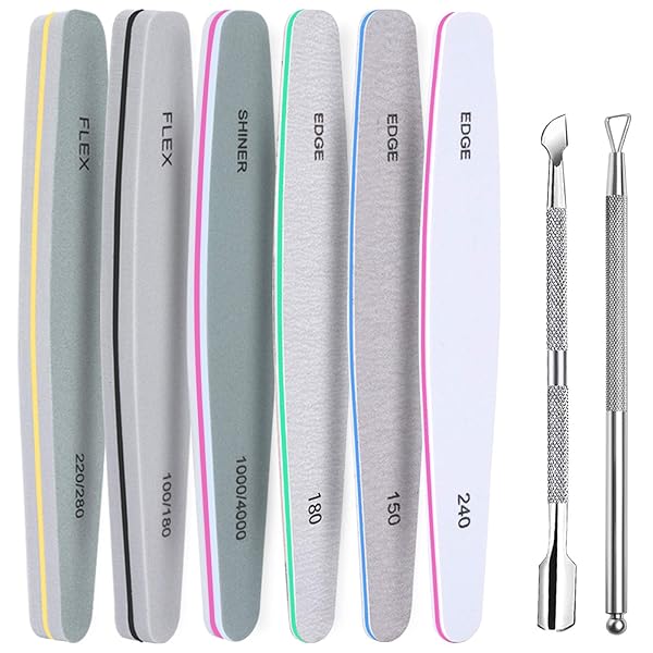 【送料無料】ネイルファイルセット プロネイルバッファー 爪やすり 爪磨き ジェルネイル用