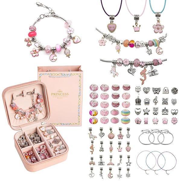 【送料無料】アクセサリーキット ブレスレット作り 66点セット ビーズセット 女の子 DIY 手作