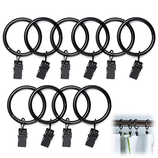 【送料無料】10個セット 金属製シャークティースカーテンクリップ 内径3.8cm 軽量 耐久性 取