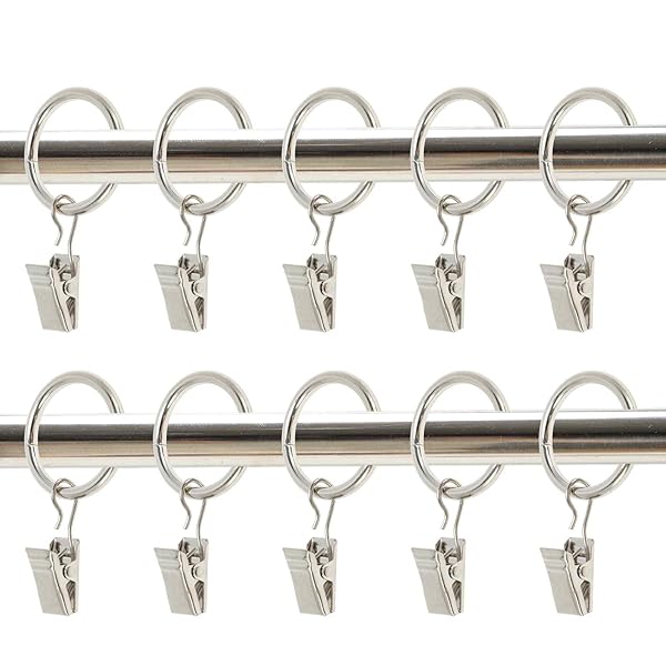 【送料無料】カーテンリングクリップ カーテンクリップフック シャワーカーテン クリップ