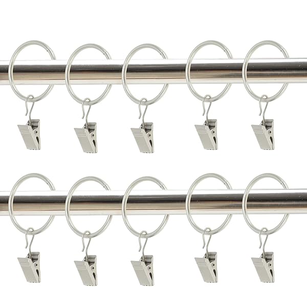 【送料無料】カーテンリングクリップ カーテンクリップフック シャワーカーテン クリップ