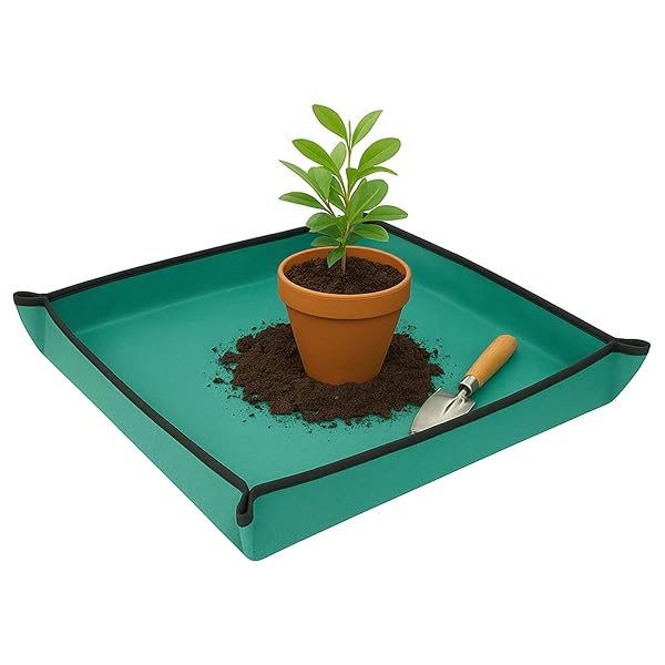 【送料無料】防水・易洗植え替えマット 折りたたみ式・易収納盆栽移植マット 室内外園芸用